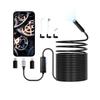 Endoscope Camera with 15m Semi-Rigid Cable, 1920P HD Borescope for Android & IOS, Industrial Inspection Camera with Light - 8 LED, 2X Zoom