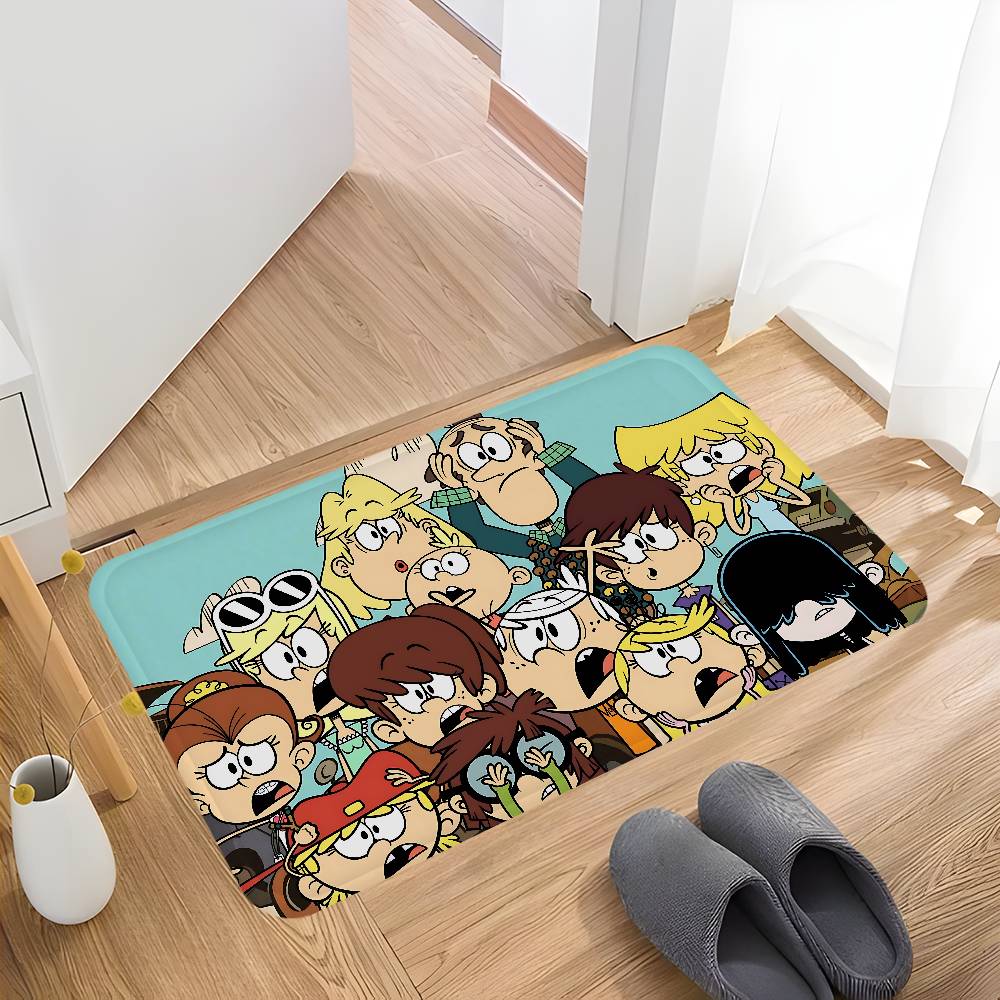 Anime T-The Loud House Kitchen Mat Kids Room Bedroom Decoration Balcony Anti-Slip Doormat Living Room Alfombra