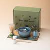 Song Dynasty Ceramic Matcha Bowl & Whisk Set - Japanese Tea Ceremony Brush Gift