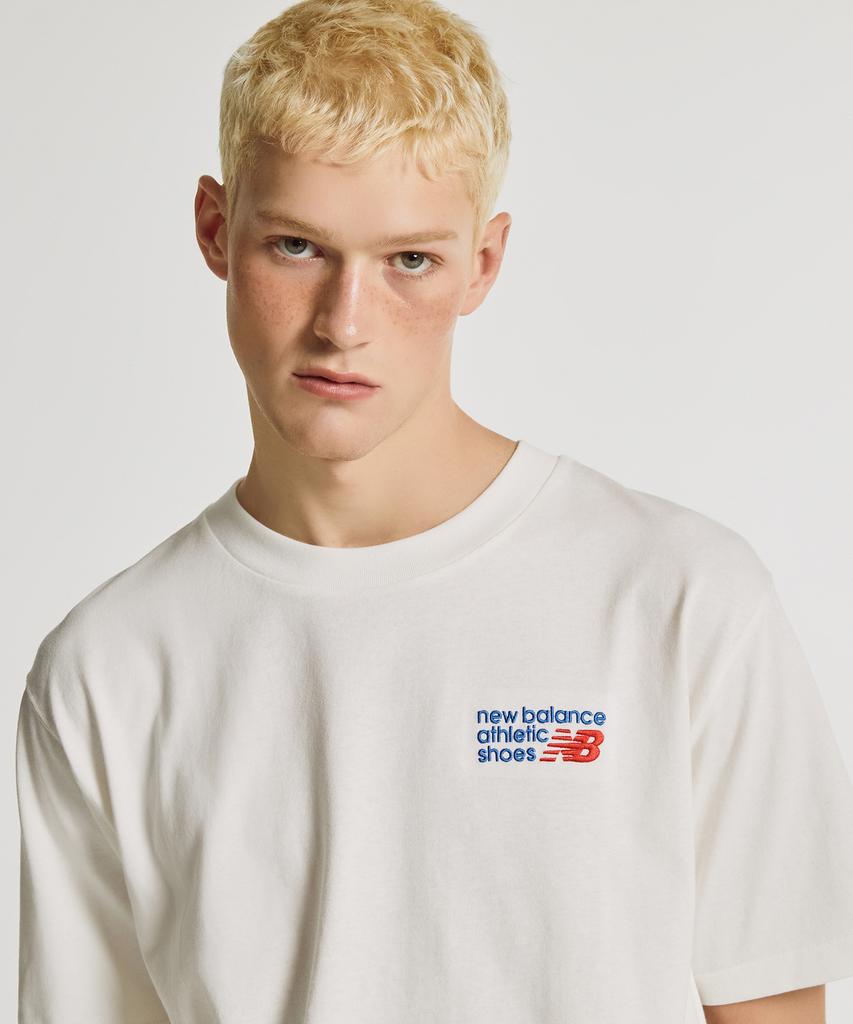 Nyuballanseu Nbneg32823 / Uni Essential Classic Lettering Short Sleeve T-Shirt (White)