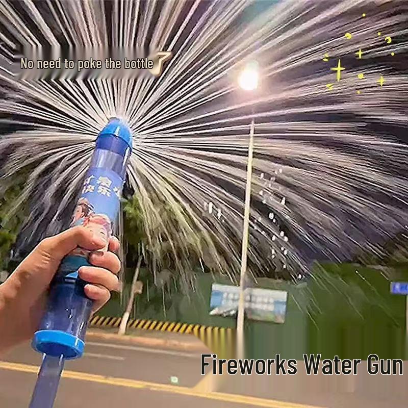 Fireworks Water Gun: Creative Manual Pump Toy for Kids - Popular Outdoor Photography Fun