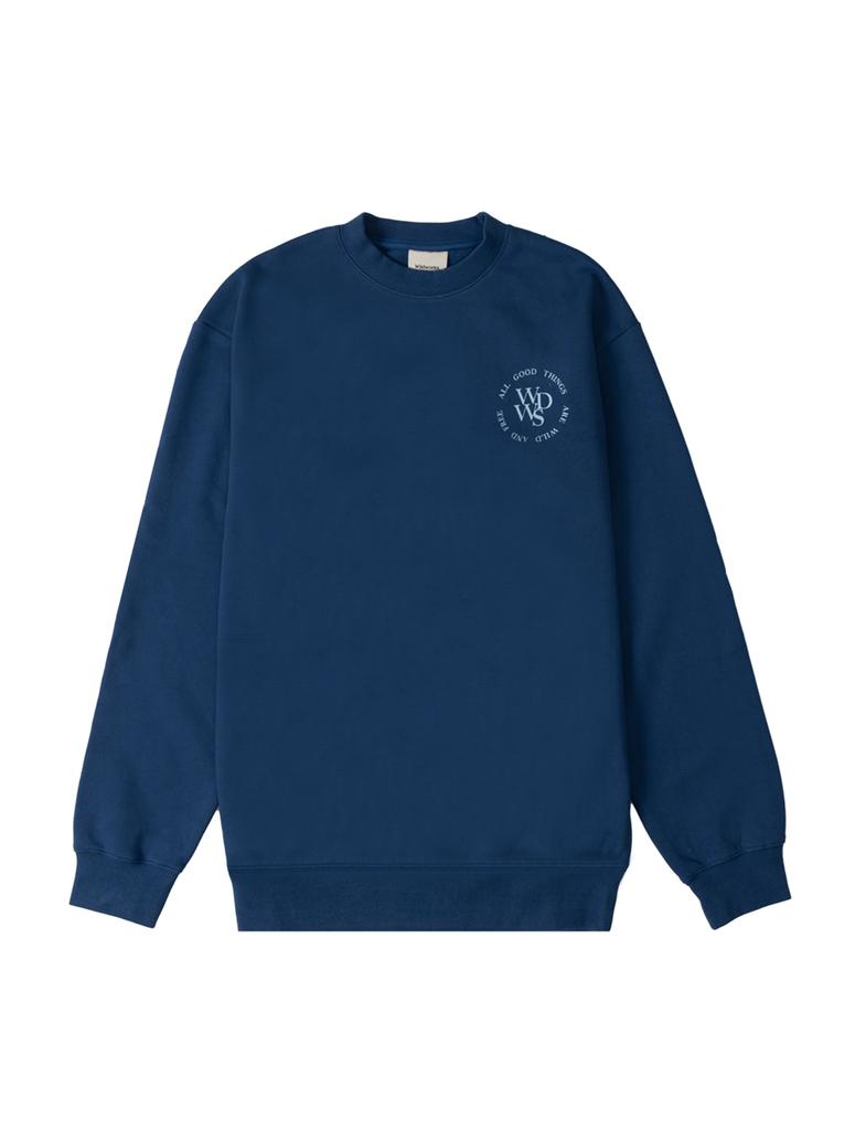 Waildeuwogseu Wdws Big Logo Sweatshirt_Retro Blue