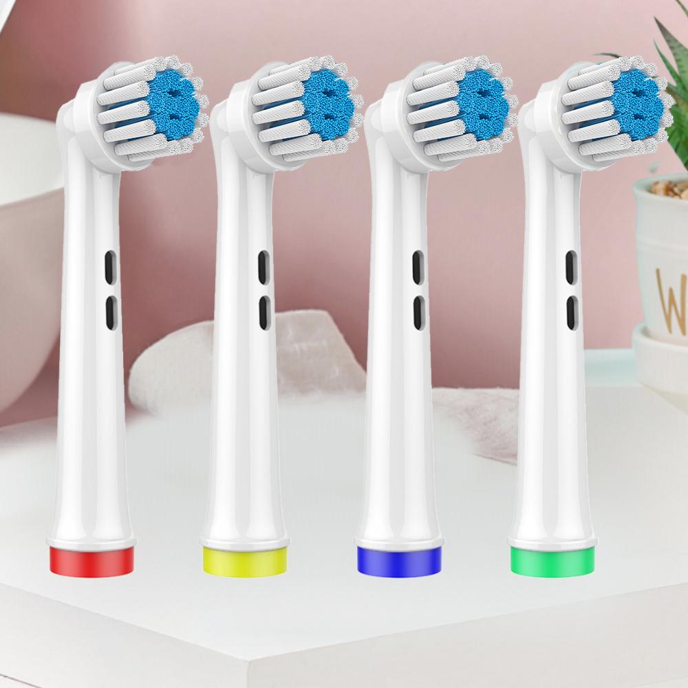 Wrażliwe miękkie wymienne główki szczoteczki do główek szczoteczki do zębów Oral B Kompatybilne z elektryczną szczoteczką do zębów Oral B