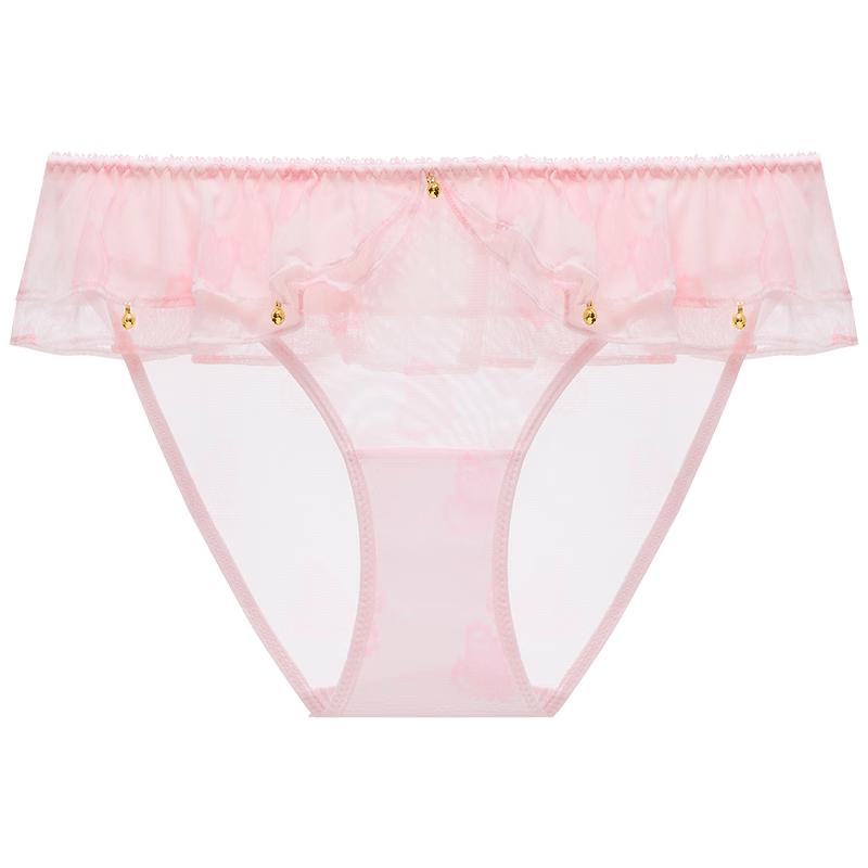 mybody Women s Lace Mesh Ruffle Panties M