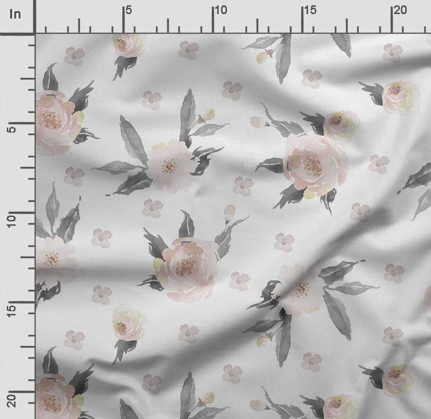 Soimoi Blomster vintagetrykk bomull Cambric Quilting Stoff Selges av The Yard 42 Tommer Bred Middels Vekt Bomullsstoff Syutstyr