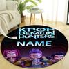 Personalized K-KPop Demon Hunters Round Chair Office Rug - Perfect for Mat, Office Chair & More - Ideal Gift for Birthdays and Holidays