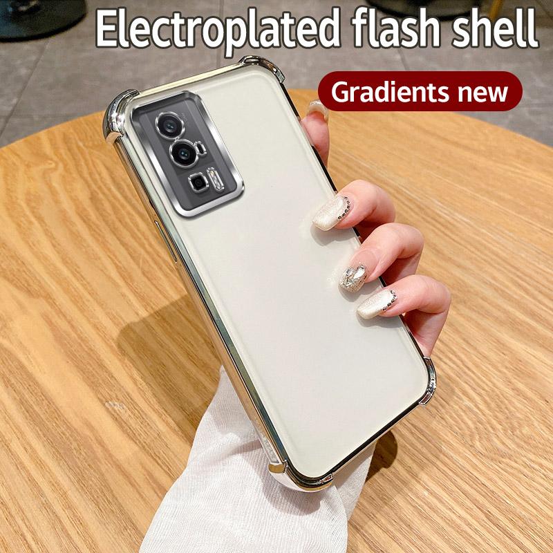 

Для Xiaomi Poco F5 Pro Чехол Poco F5 Pro Чехол Redmi K60 K60 Pro Чехол для телефона Бампер Противоударный Защитный Чехол Прозрачная гальваническая пластина For Redmi K60 Pro