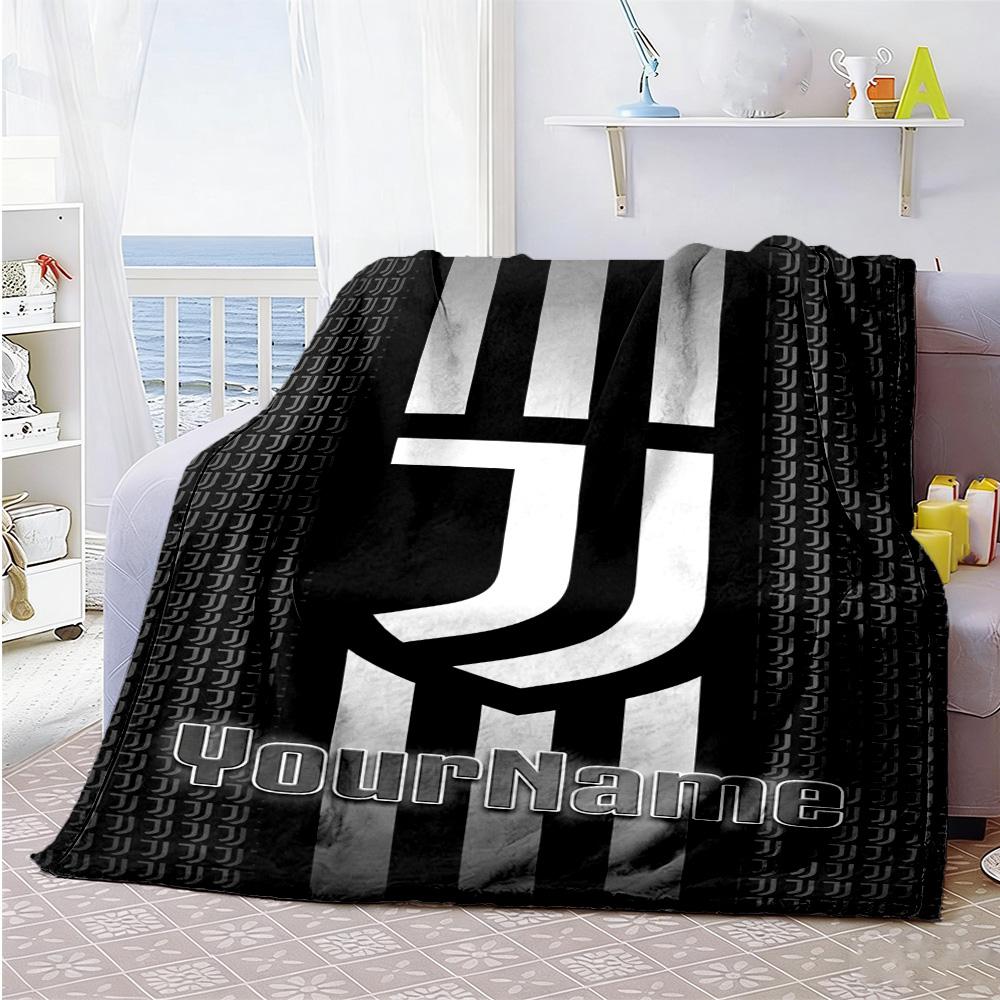 Juventus Customize Your Name Blanket Multi-purpose Personalized Blanket Durable Comfort Great for Office Livingroom Bedding Chair for All Occasions