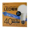 Maxar Electric LED Light Bulbs, 2-Pack, 40W Equivalent, Warm White, E26 Base, 60mm Diameter, Standard Bulb Type