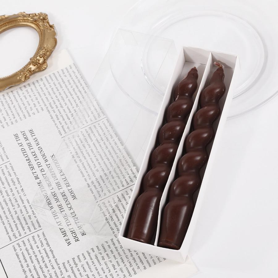 

2 шт. Ins Style Spiral Long Rod Свеча Ароматическая Свеча Ароматерапия Соевый Восковые Свечи Свадьба День Рождения Свеча Вечеринка Домашнее Украшение