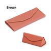 1PC Sunglasses Box Folding PU Waterproof Strong Magnet Eyewear Case Solid Color Portable Glasses Protective Organizer Bag