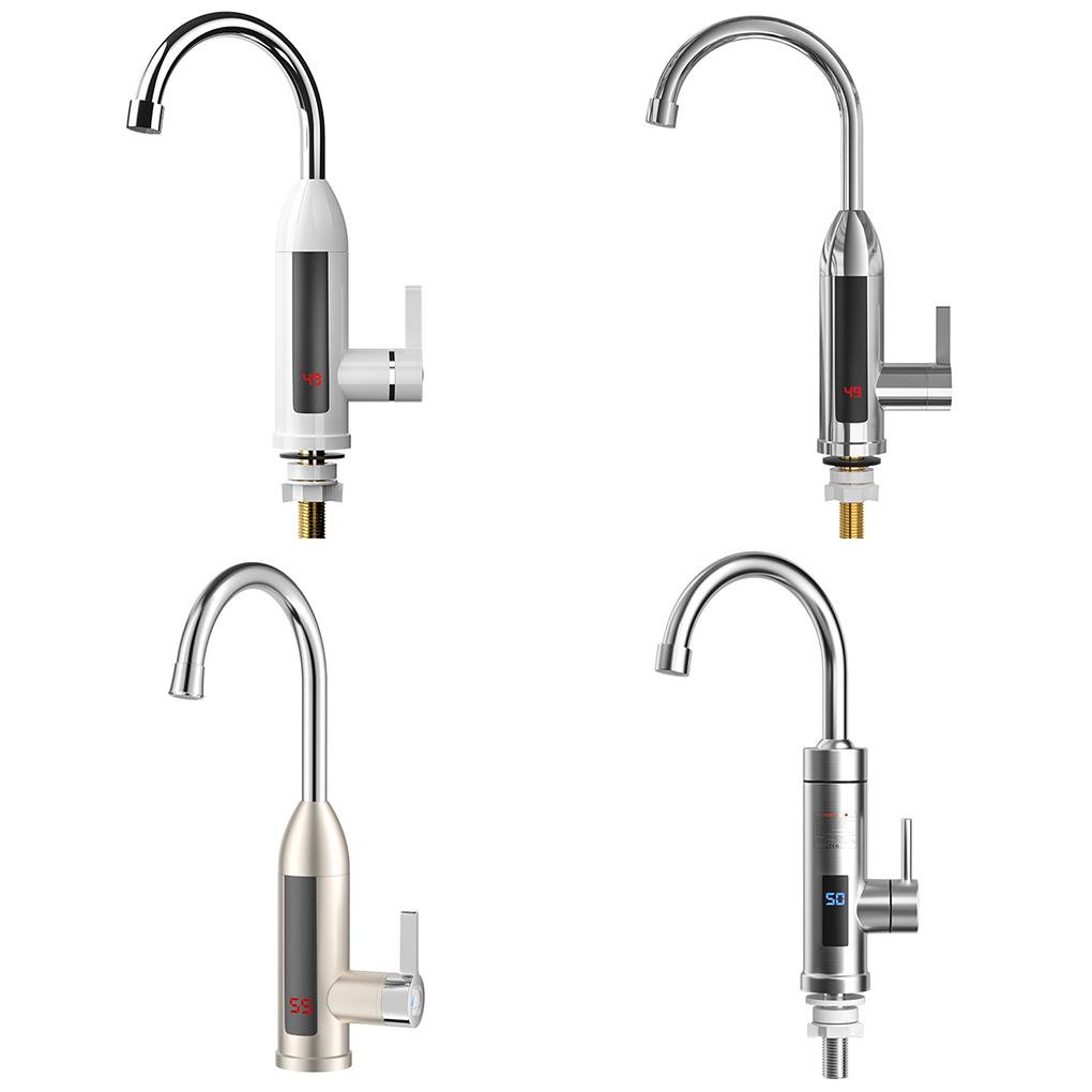 Electric Heated Kitchen Faucet Detachable Fast Heating Screen Display Replacement Household Hotel Bathroom Basin Digital Tap