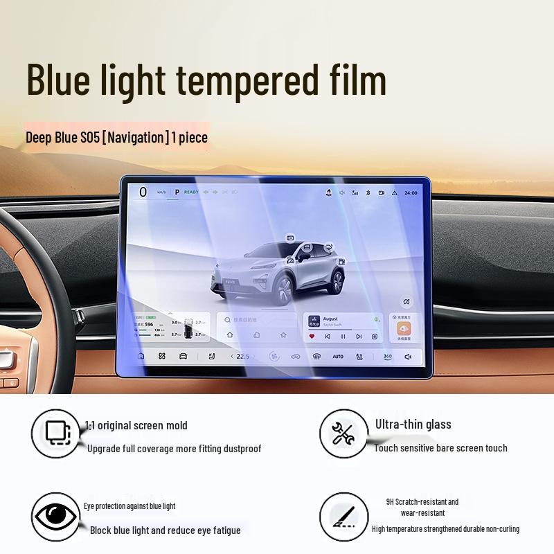 Tempered Glass Screen Protector for 24-26 Changan Shenlan S05 Center Control Display