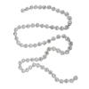 1Yard Round Flower Crystal Rhinestone Chain Sewing Decor Silver