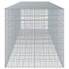 Gabion with Lid 450 X 100 X 100 Cm Galvanized Iron