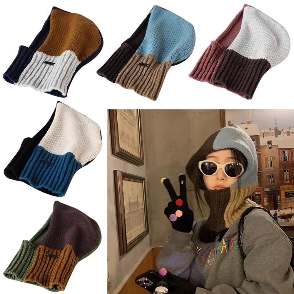 

Warm Balaclava Hat Breathable Wool Bib Caps Fashion Beanie Hat Ski Hiking