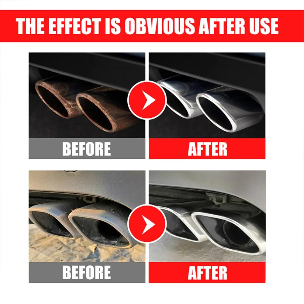 30ml Car Exhaust Pipe Cleaner Kit Multi-Purpose Metal Pipe Derusting Spray Rust Remover Car Motorcycle Maintenance