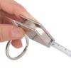 1/2Pieces Metal DIY Hand Gauging Tools Key Ring Pull Ruler Tape Measure Keychain Portable Measuring Tools Retractable Rule