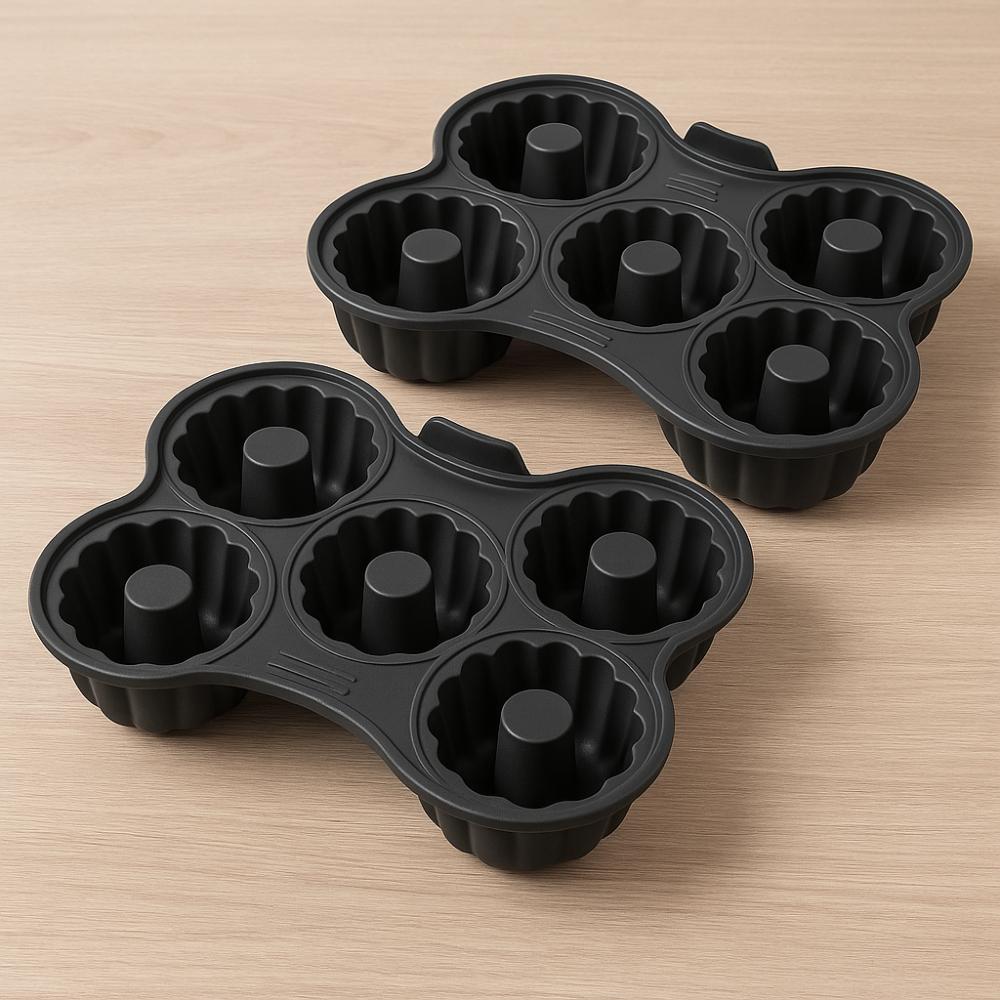 No Stick Air Fryer Donut  Baking Pan Silicone Donut Making Tray Easy To Clean Donut Mold  Home