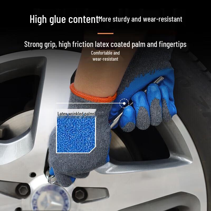 Shuyi Wear-resistant Latex Dipped Work Gloves