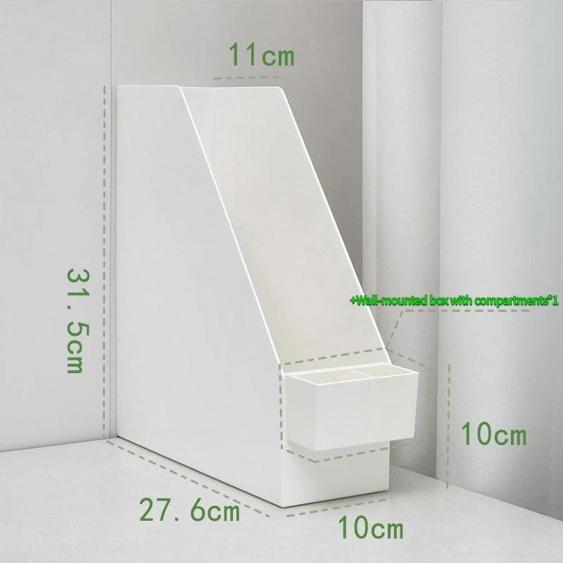 Desktop Book Storage Box Stationery Organizer Desk Storage Rack Bookshelf Pen Holder Organiser Cute Book Stand Bookcase File Box