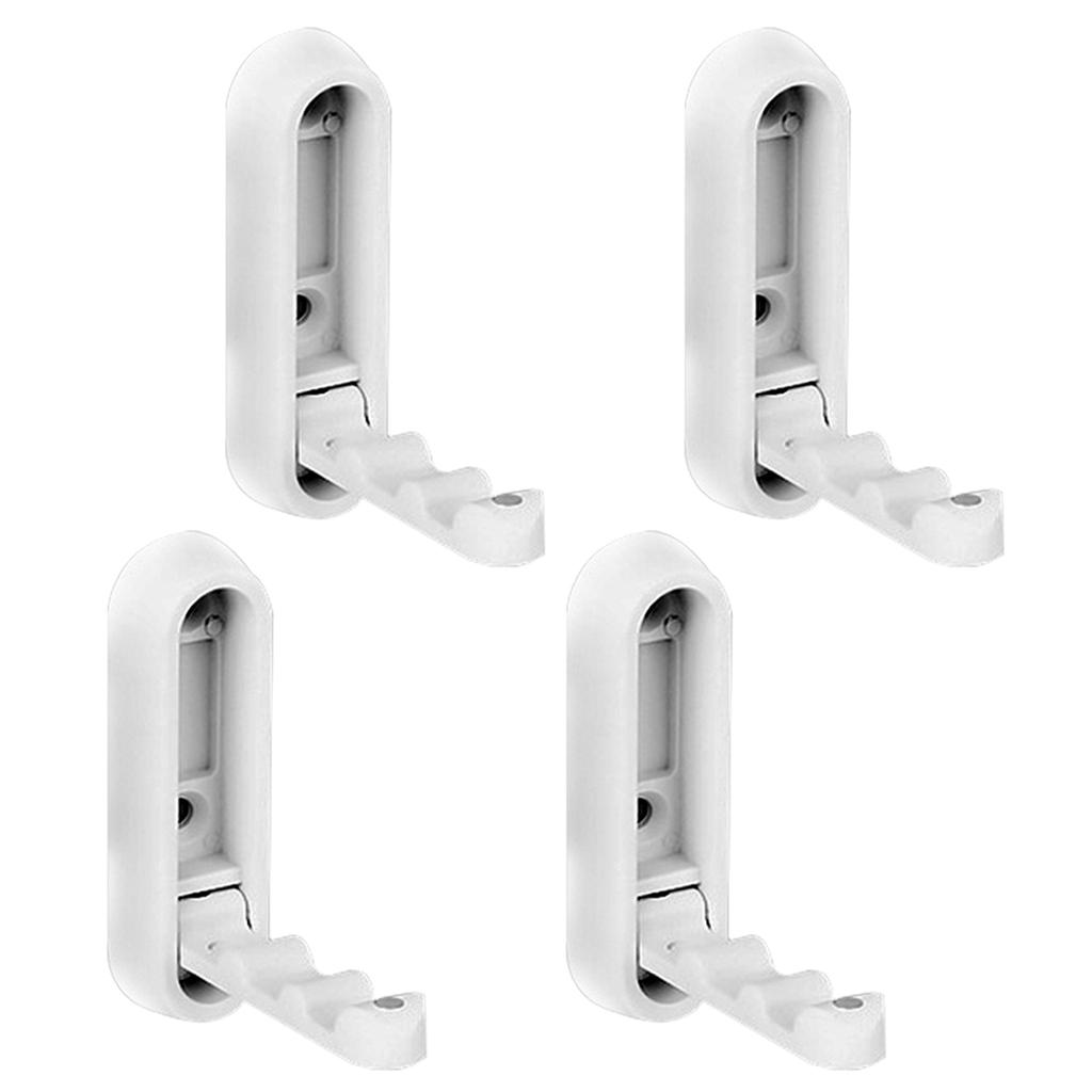 4Pcs Retractable Wall Hooks for Bathroom & Closet Space Saving Folding Hooks Functional & Stylish Hook for Keys & Hats