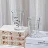Glass Cup Wide Mouth Milk Coffee Mug Transparent Latte Espresso Cold Brew Tea Cup Breakfast Oat Jar For Household