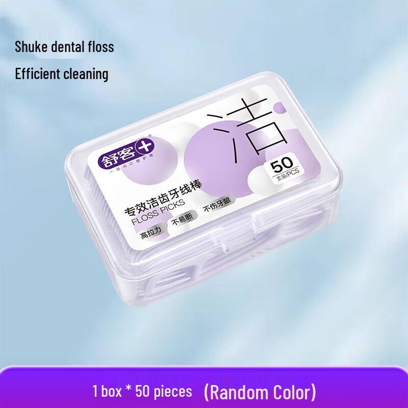 Shuke 50 Count Flat Dental Floss Sticks