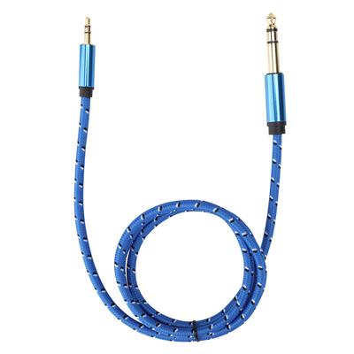 3.5mm Stereo Male To 6.35mm Stereo Male O Line for Amplifier Speaker Electric Guitar1M