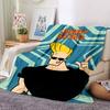 Johnny Bravo Theme Printed Blanket - Perfect for Couch, Bed, Travel & Outdoor Use | Machine Washable, Cozy & Durable.