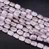 1String, Natural Freshwater Pearls, 15×18mm, Purple Rectangle Pearl Beads for Jewelry Making DIY Crafts, Wedding Gifts for Women, 36cm