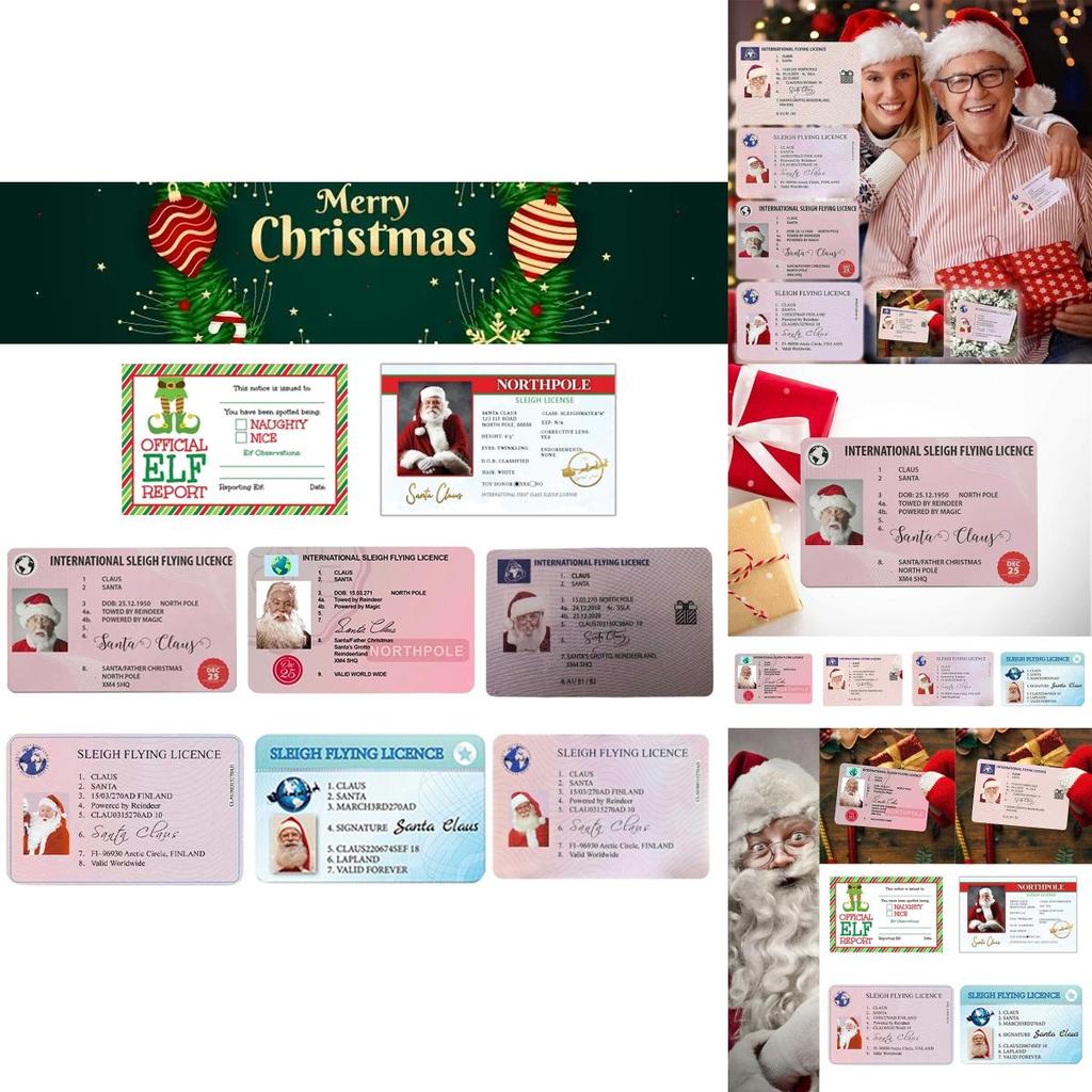 Santa Claus Sleigh Flying License Keepsake Xmas Box Perfect For Your Little Ones' Christmas Surprise!