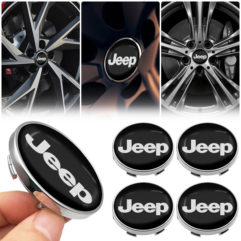 Nouveau 56/60mm Cache-moyeu de Roue de Voiture Protecteur Couvercle Accessoires de Voiture Pour Jeep Wrangler Grand Cherokee Compass Renegade Cherokee Gladiator 21DD