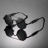 Unisex Steampunk Fashion Sunglasses with Trendy Colored Lenses