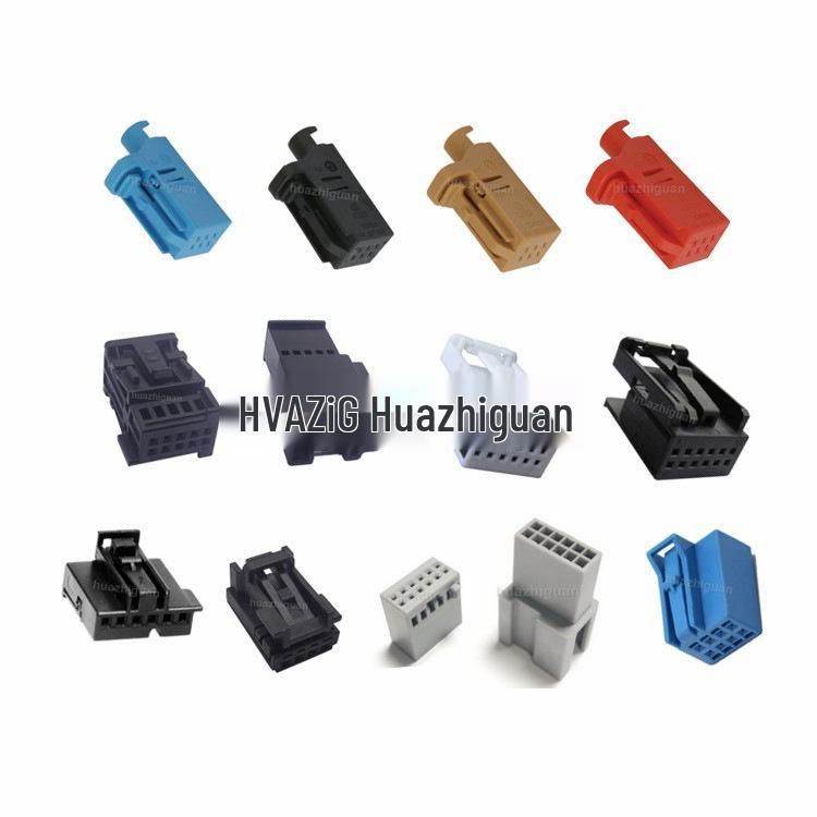 6-Pin Black Automotive Male & Female Wiring Harness Connector (0.7 Series)