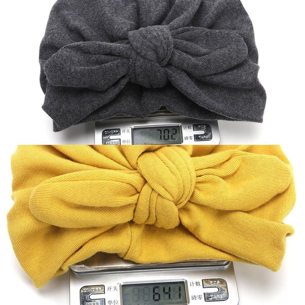 Böhmischer Stil Winter Elastisch Indischer Turban Kopfbedeckungen Mützen Baumwolle Geknotet Hasenohr Babyhut