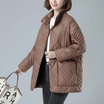 Lightweight Down Cotton Jacket Women Coats  Autumn  Mother Clothes  Cotton Jacket Female Outerwearr