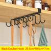 WV Kitchen Under Cupboard Hanging Organizer Rack with Hook Paper Towel Rags Hanger Cutting Board Pot Cover Holder Storage Shelf