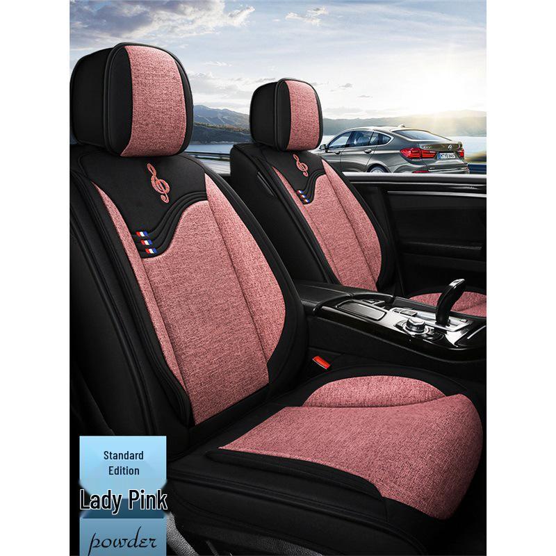 

2020 Женский Чехол-подушка на сиденье автомобиля из льна с полной обмоткой - Универсальный размер для всех сезонов Standard