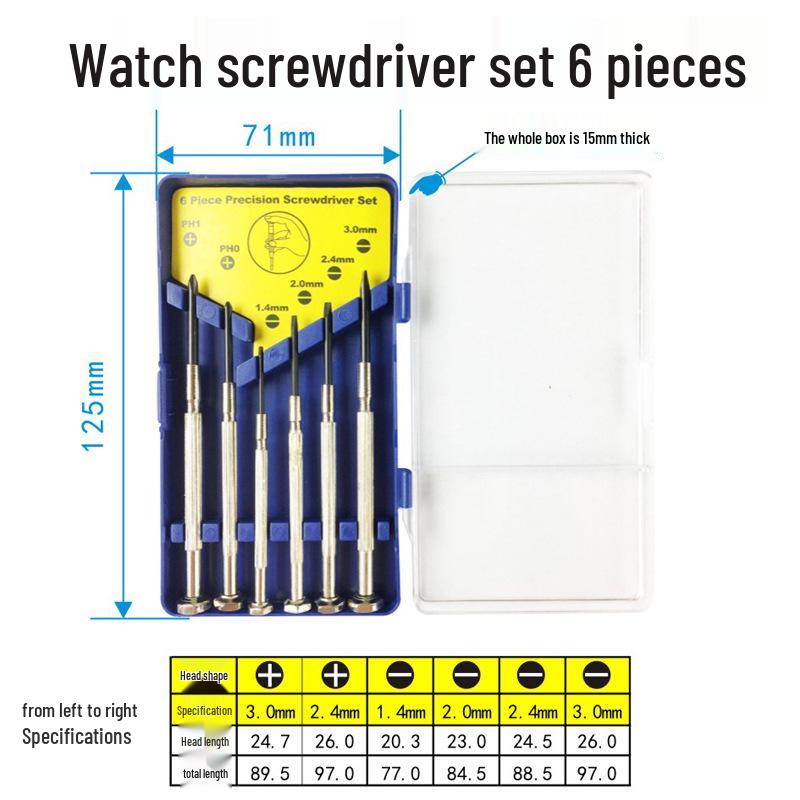 Precision Screwdriver Set for Watches, Eyeglasses, and Mobile Phones