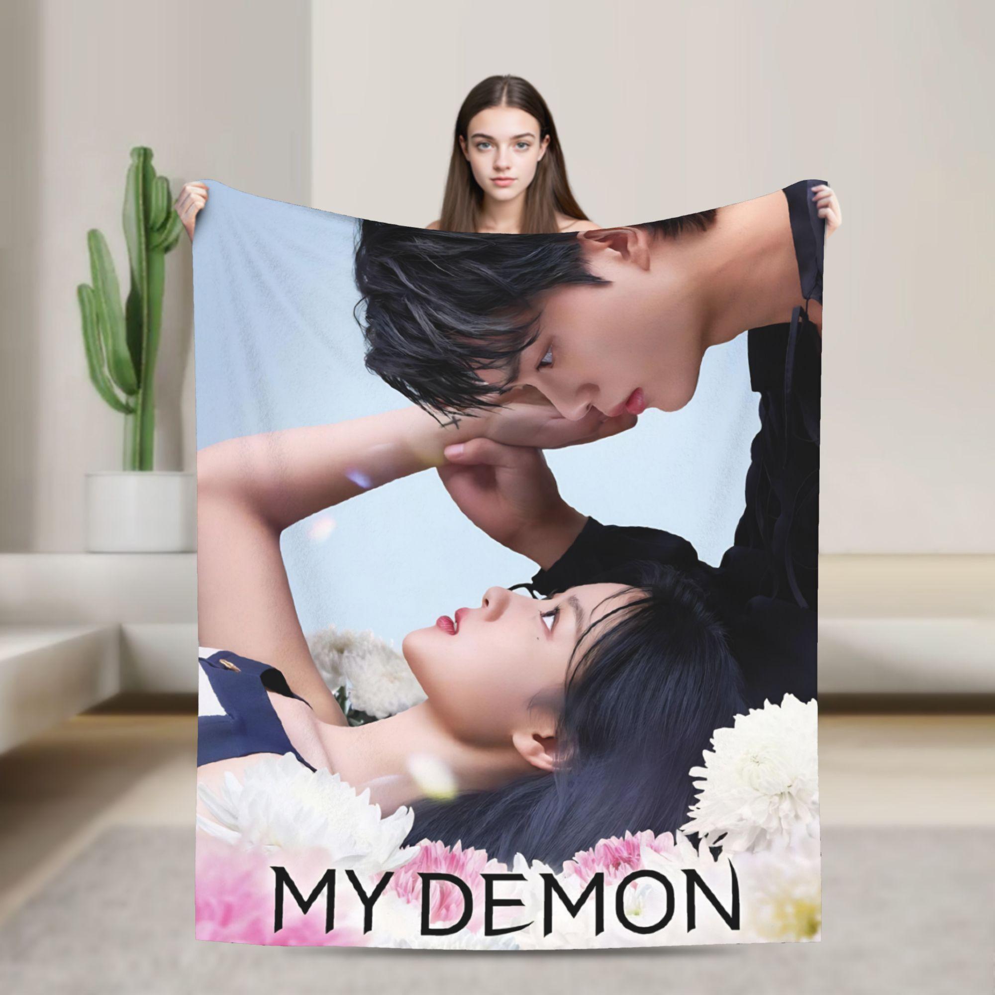 Song Kang my demon actor   Blankets  Picnic Flannel Throw Blanket For Home Decor Soft Warm Design Quality Bedspread Gift 30x40in