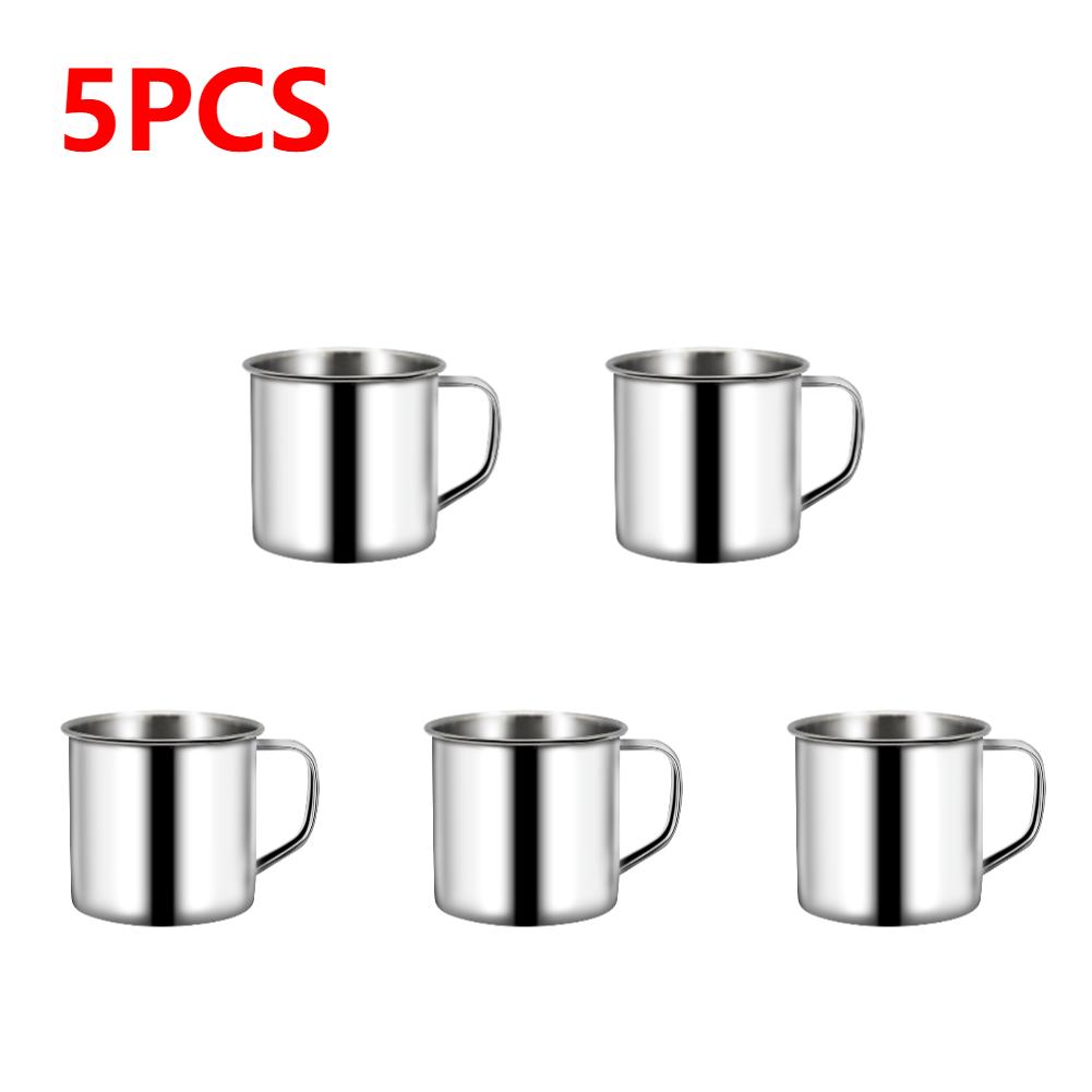 1-20 STÜCKE 200ML Edelstahlbecher Kaffeetasse Isolierbecher Getränke heiß halten Camping Reisebecher Milch Tee Tasse Becher Wasserbecher