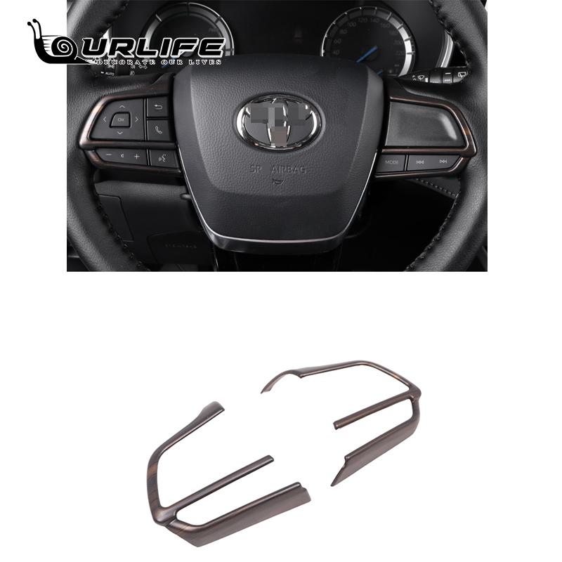 Pentru Toyota Highlander Kluger XU70 2022 2023 Autocolante de acoperire pentru decorațiuni interioare de culoare mahon auto ABS