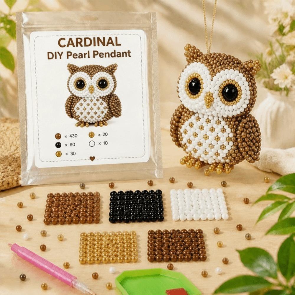 Tiny Beads Paste Beads Kit Animal Shape DIY Bead Craft Kit Animal Pendant Set For Adults & Kids