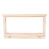Bee Breeding Box Double Sided Acrylic Board Wooden Bee Hive Observation Box with Vents Beekeeping Supplies