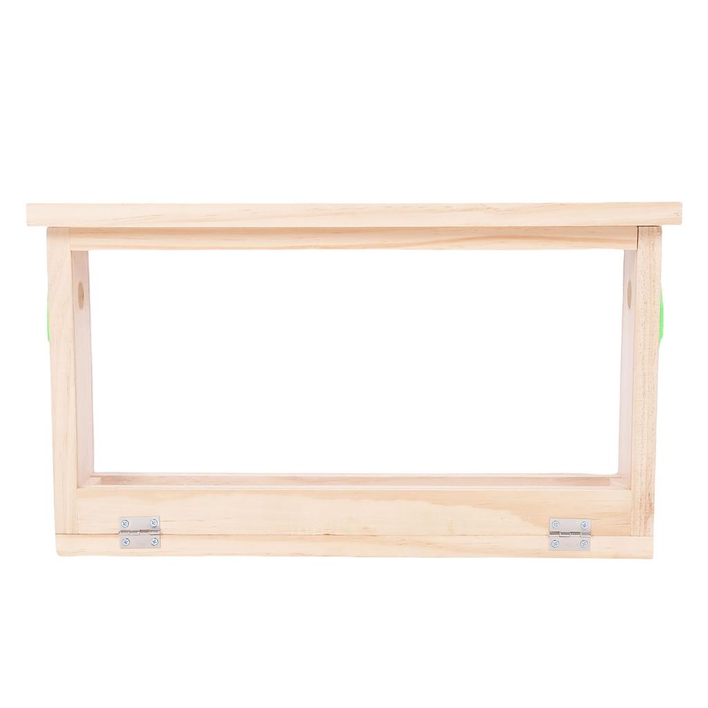 Bee Breeding Box Double Sided Acrylic Board Wooden Bee Hive Observation Box with Vents Beekeeping Supplies