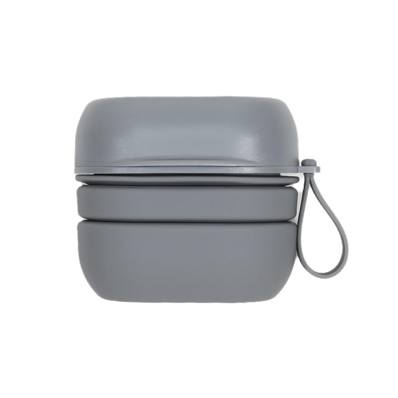 Portable Folding Waterproof Travel Soap Box Silicone Leak Proof Foldable Soap Box With Handle Soap Case Outdoor