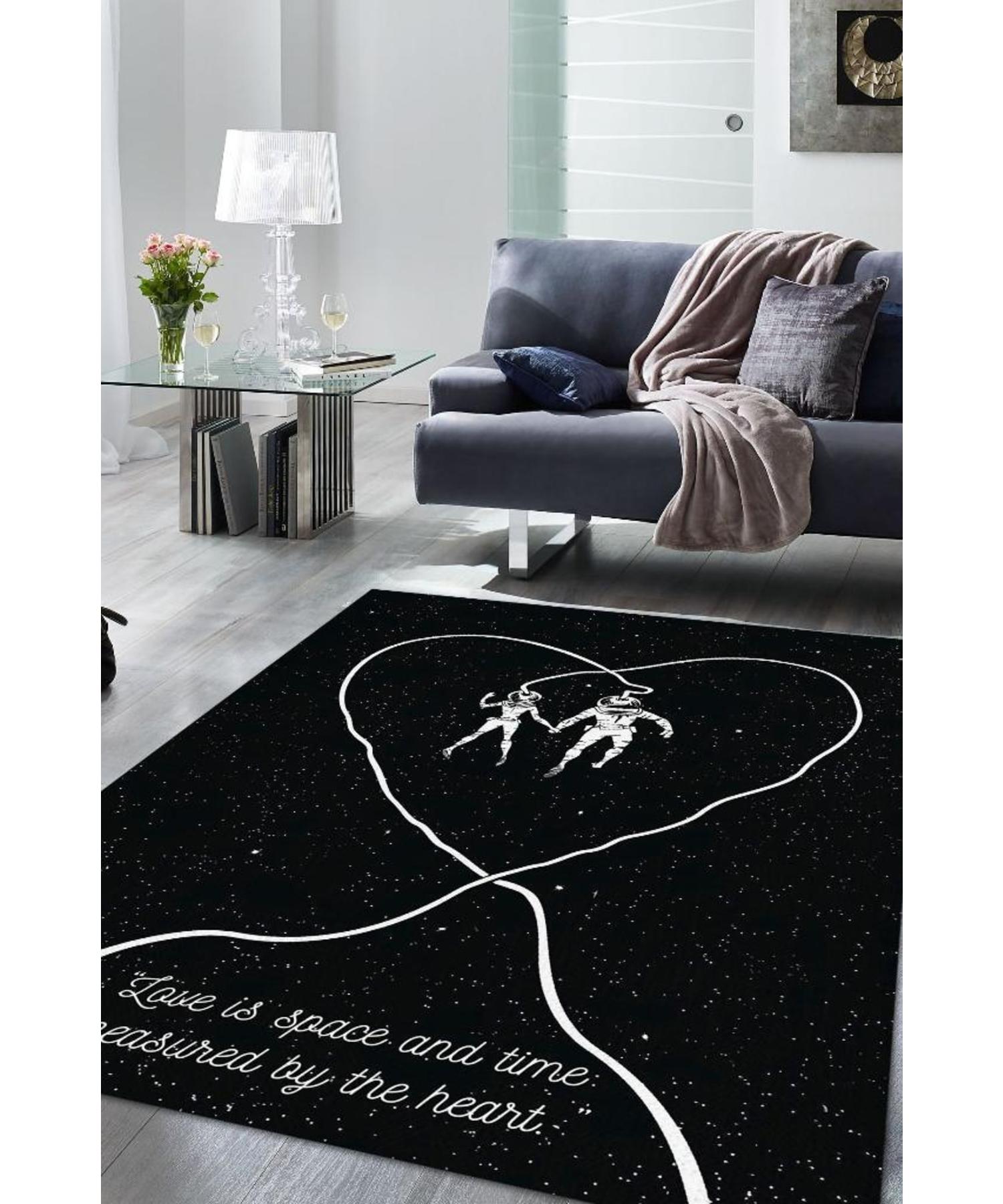 

Моющийся декоративный домашний тканый коврик Love Space