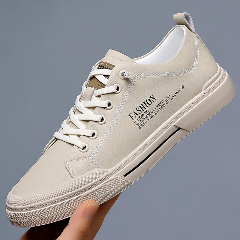 

Мужская обувь весна-лето 2025 новый тренд универсальные маленькие белые туфли мужские мягкая подошва нескользящая кожа мужские повседневные кеды 44