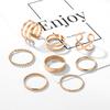 2024 Women Ring Set Simple Gold and Silver  Smooth High Polishing Wedding Band Ring for Lovers Couples
